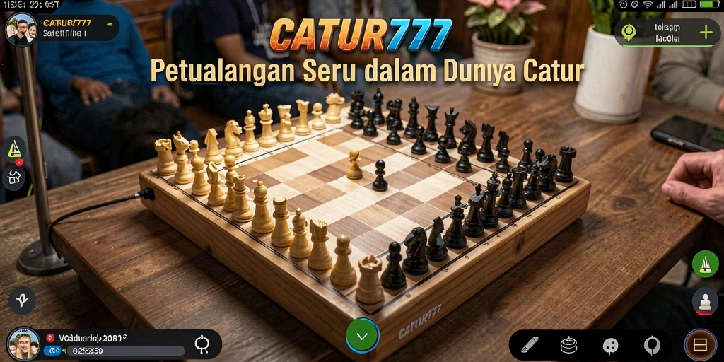 Tampilan gameplay seru dalam petualangan catur yang mendebarkan.