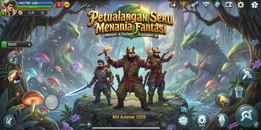 Tampilan gameplay HAO788 dengan petualangan yang memukau dan tantangan menarik.