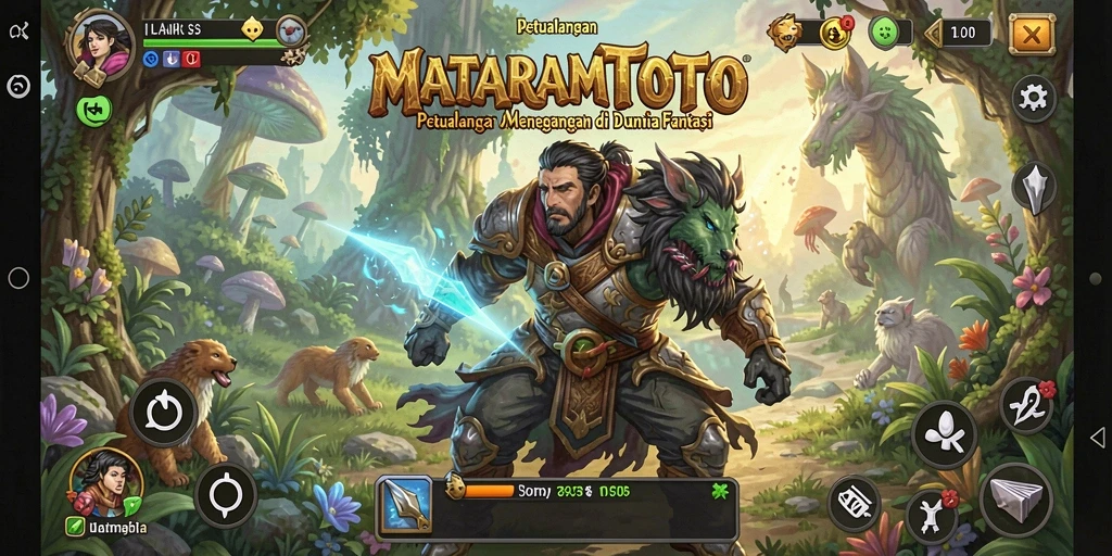 Tampilan gameplay menarik dari MATARAMTOTO dengan pertempuran yang seru.