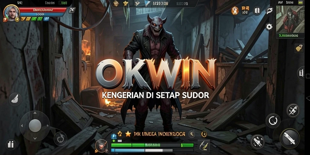 Tampilan gameplay yang menegangkan dan penuh atmosfer horor.