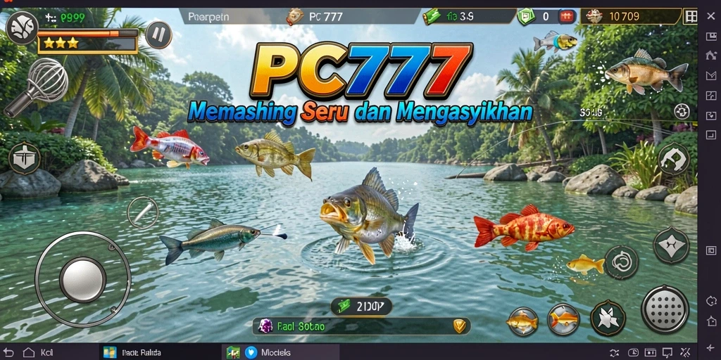 Tampilan gameplay Fishing yang seru dan mengasyikkan di PC777.